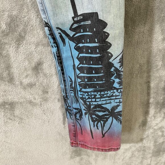 Amiri Jeans City paint size button fly #227 distressed denim. - Picture 3 of 14